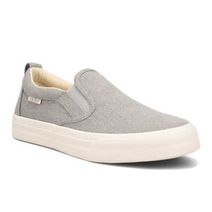 Taos footwear rubber soul slip on sneaker grey 9